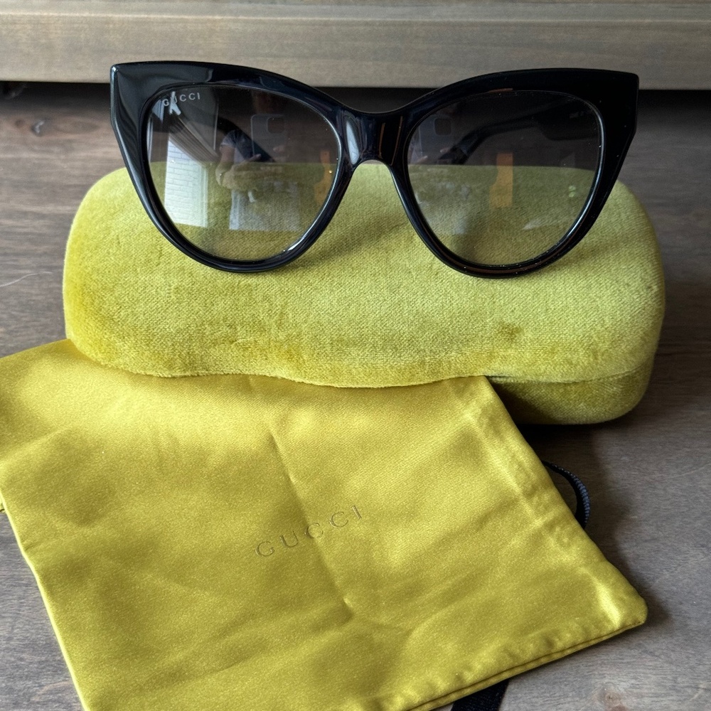 Gucci 53mm Cat Eye Sunglasses